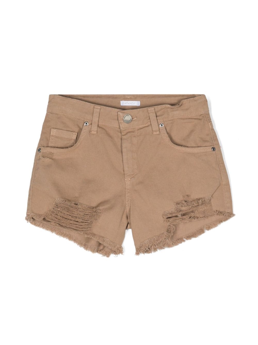 Miss Grant Kids distressed-finish shorts - Neutrals von Miss Grant Kids