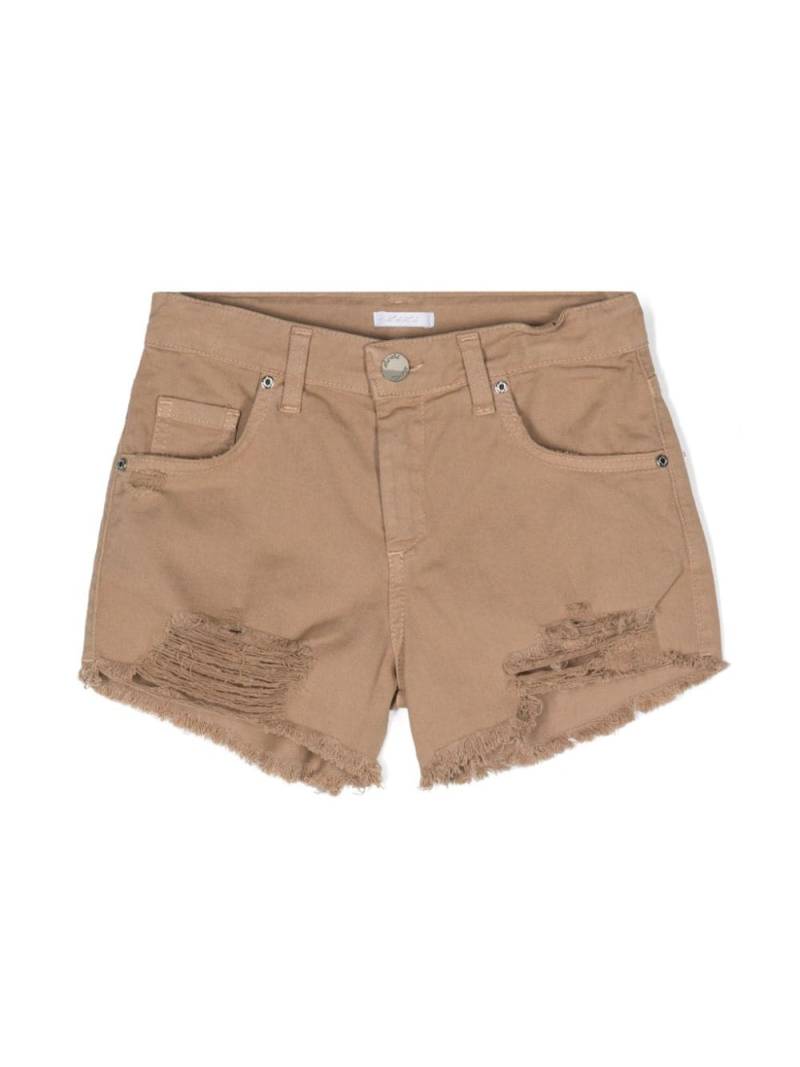 Miss Grant Kids distressed-finish shorts - Neutrals von Miss Grant Kids