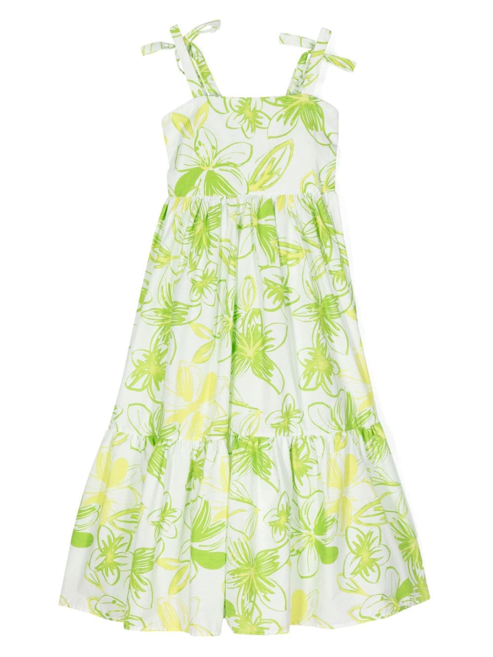 Miss Grant Kids floral-print cotton dress - Green von Miss Grant Kids