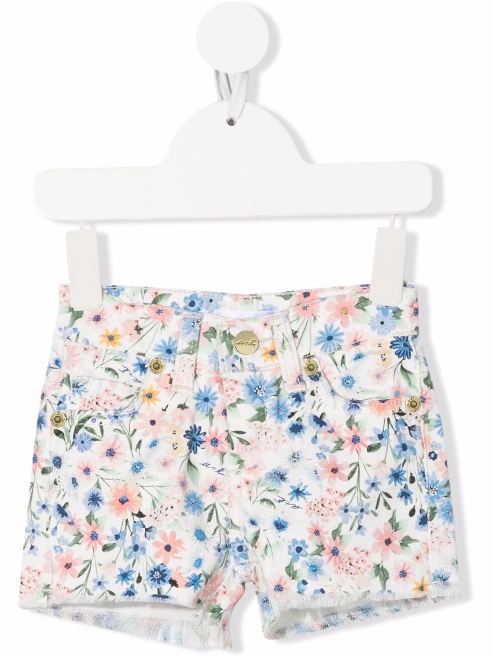 Miss Grant Kids floral-print shorts - White von Miss Grant Kids