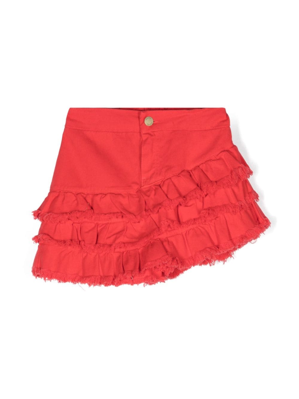 Miss Grant Kids frayed-detail layered shorts von Miss Grant Kids