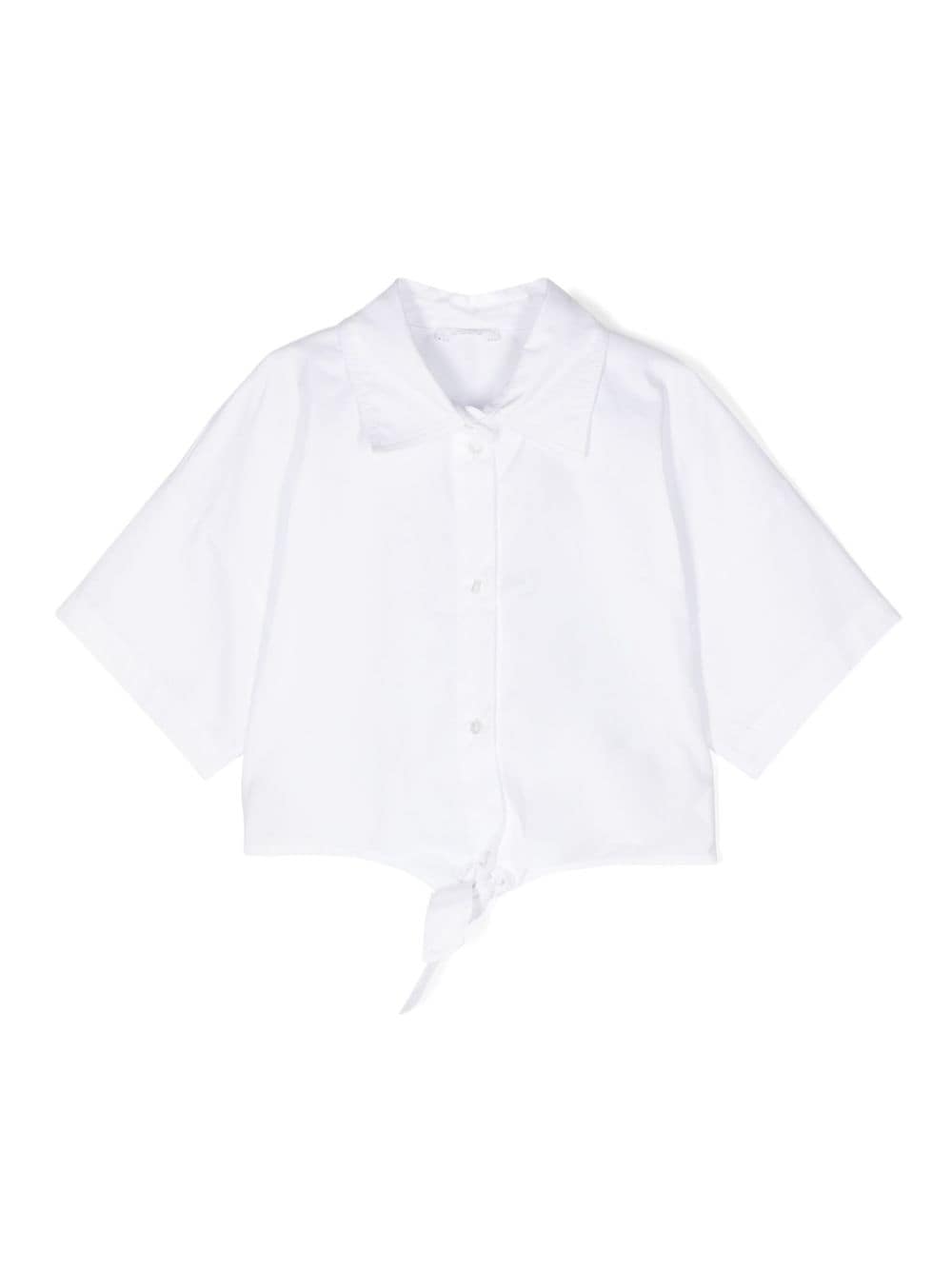 Miss Grant Kids heart cut-out poplin shirt - White von Miss Grant Kids