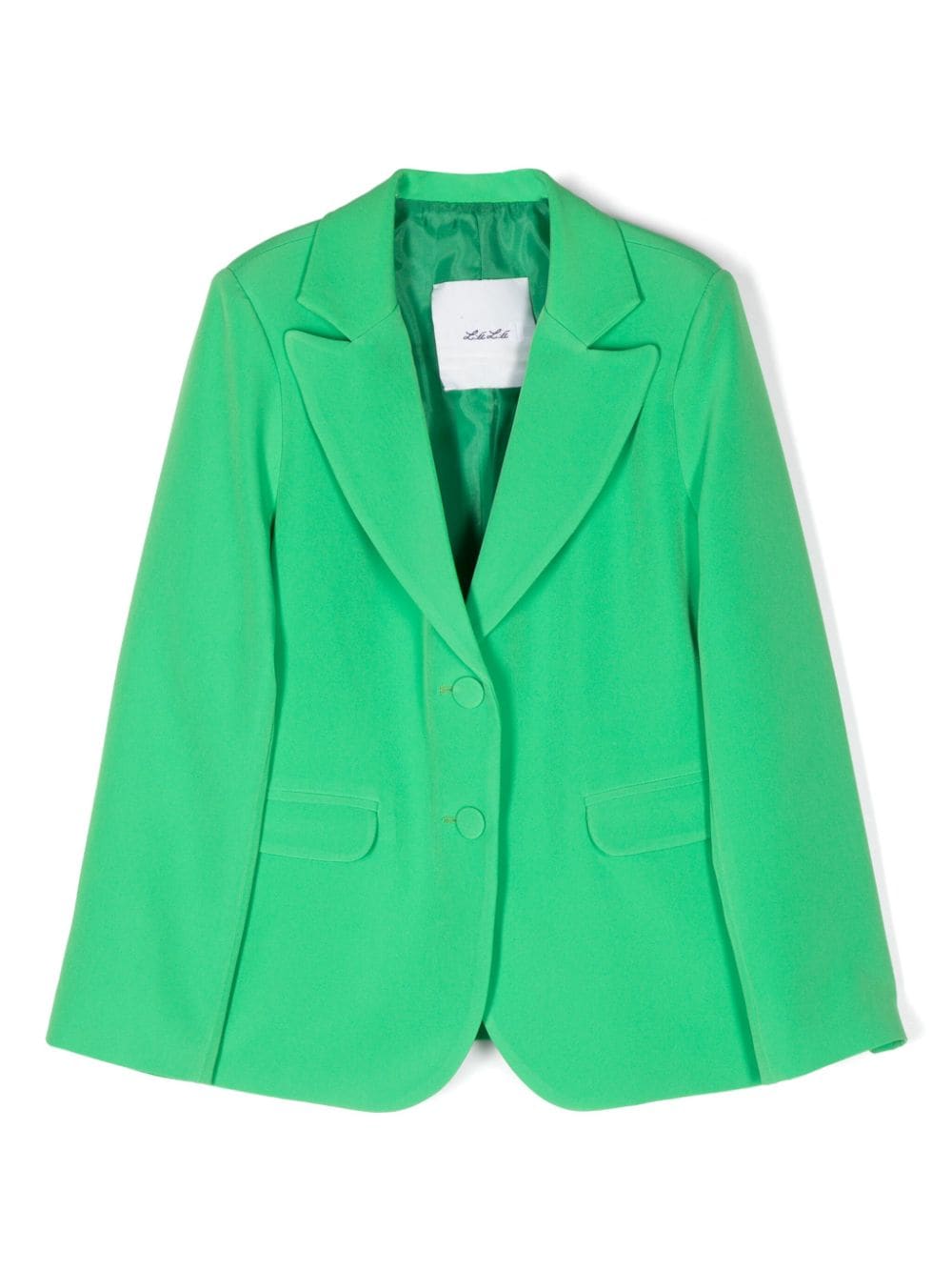 Miss Grant Kids notched-lapels twill blazer - Green von Miss Grant Kids