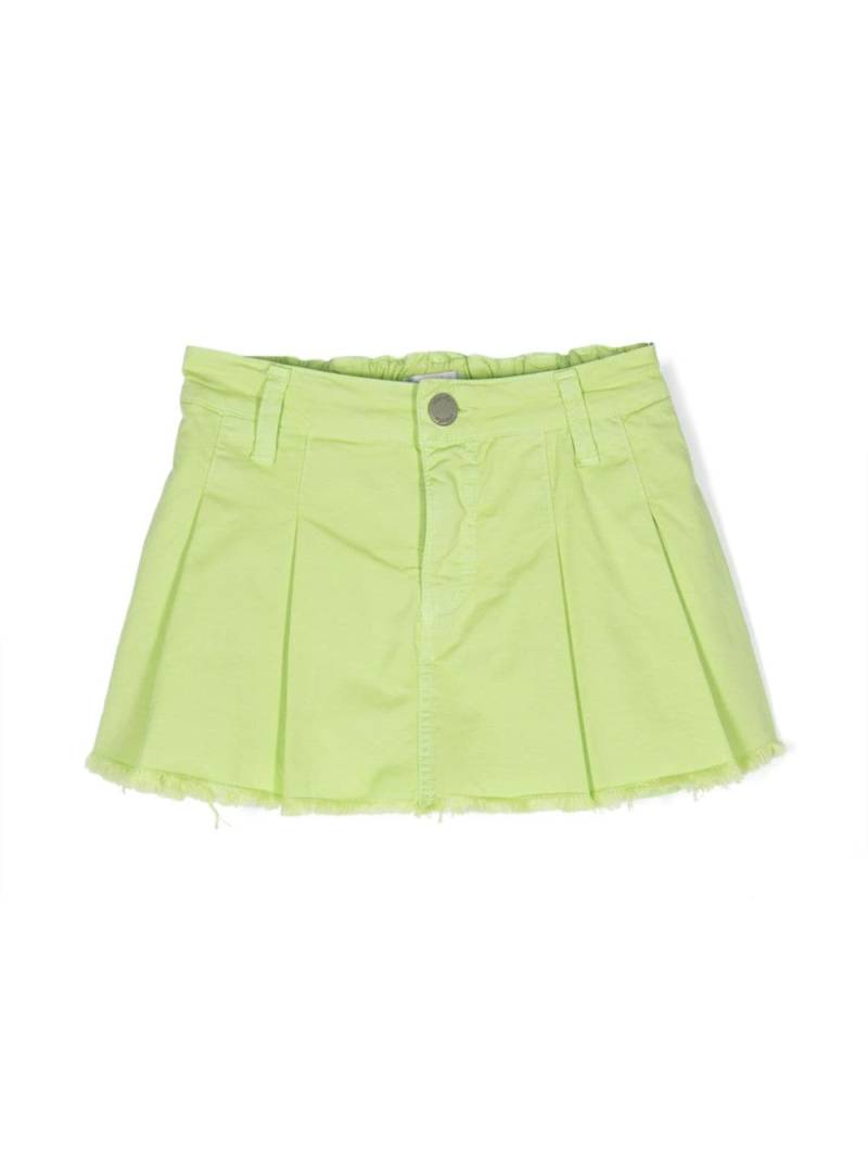 Miss Grant Kids pleat-detail shorts - Green von Miss Grant Kids