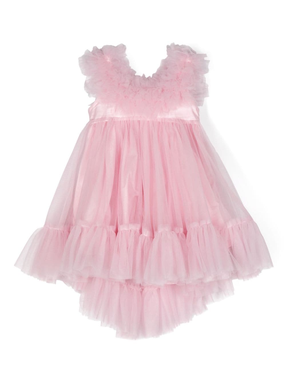 Miss Grant Kids ruffle-detail tulle dress - Pink von Miss Grant Kids
