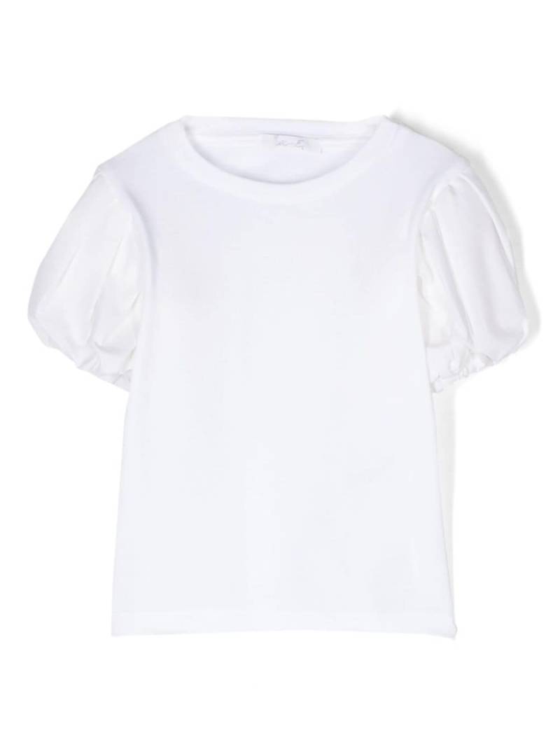 Miss Grant Kids short puff-sleeved T-shirt - White von Miss Grant Kids