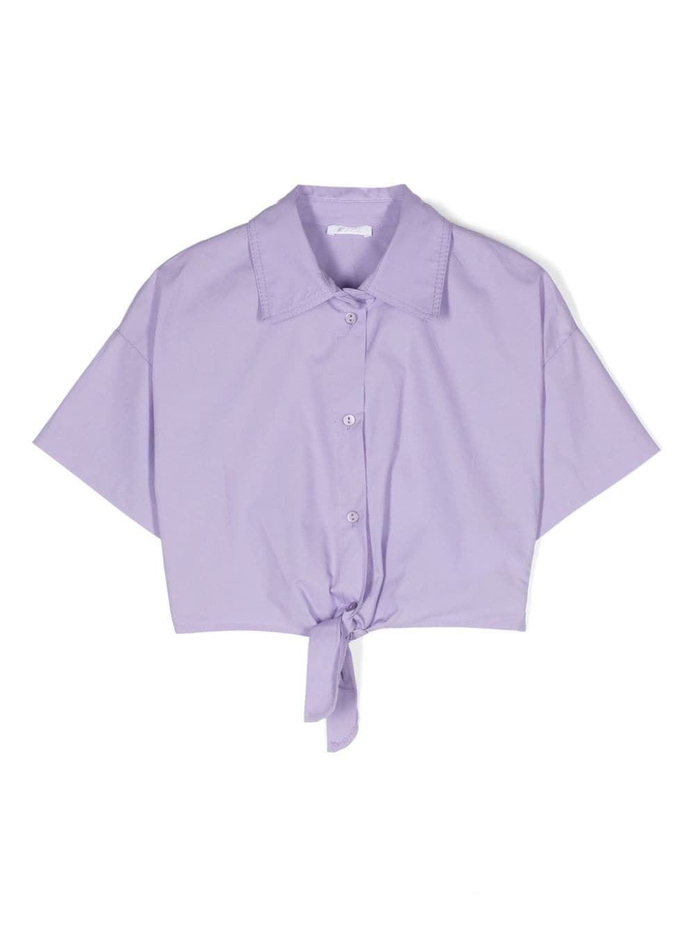 Miss Grant Kids tied cotton shirt - Purple von Miss Grant Kids