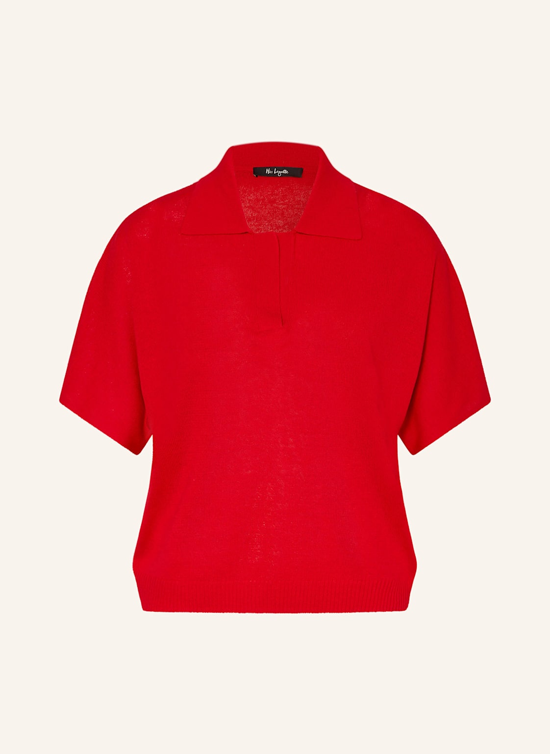 Miss Lagotte Strick-Poloshirt rot von Miss Lagotte