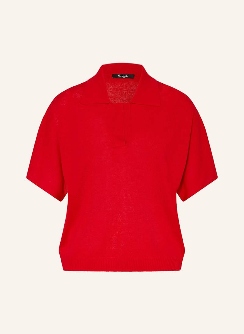 Miss Lagotte Strick-Poloshirt rot von Miss Lagotte