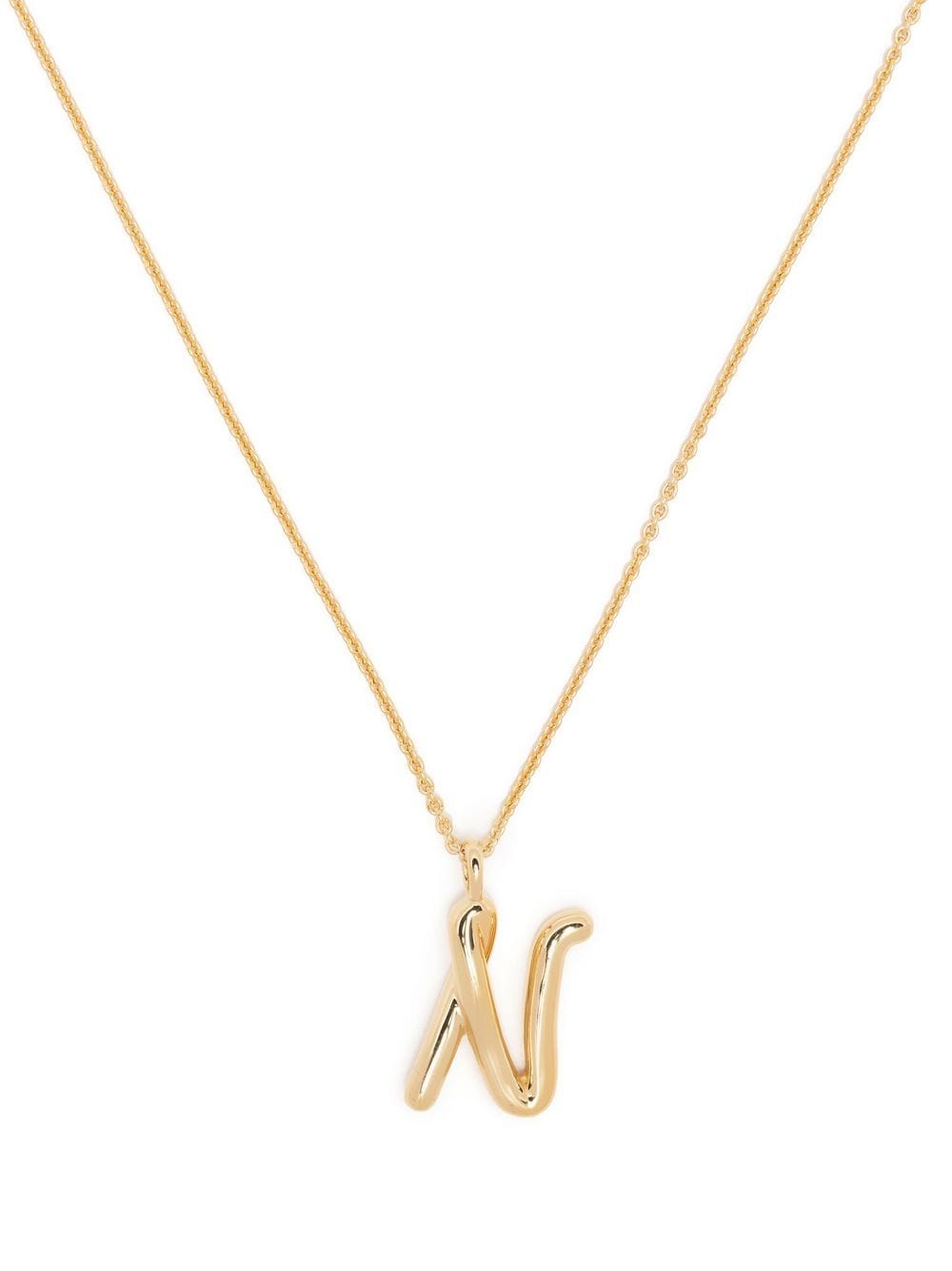Missoma Curly Molten initial pendant necklace - Gold von Missoma