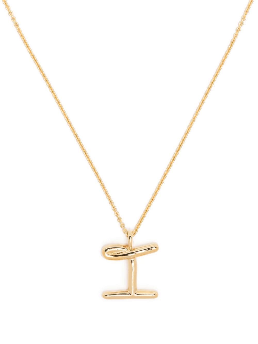 Missoma Curly Molten initial pendant necklace - Gold von Missoma