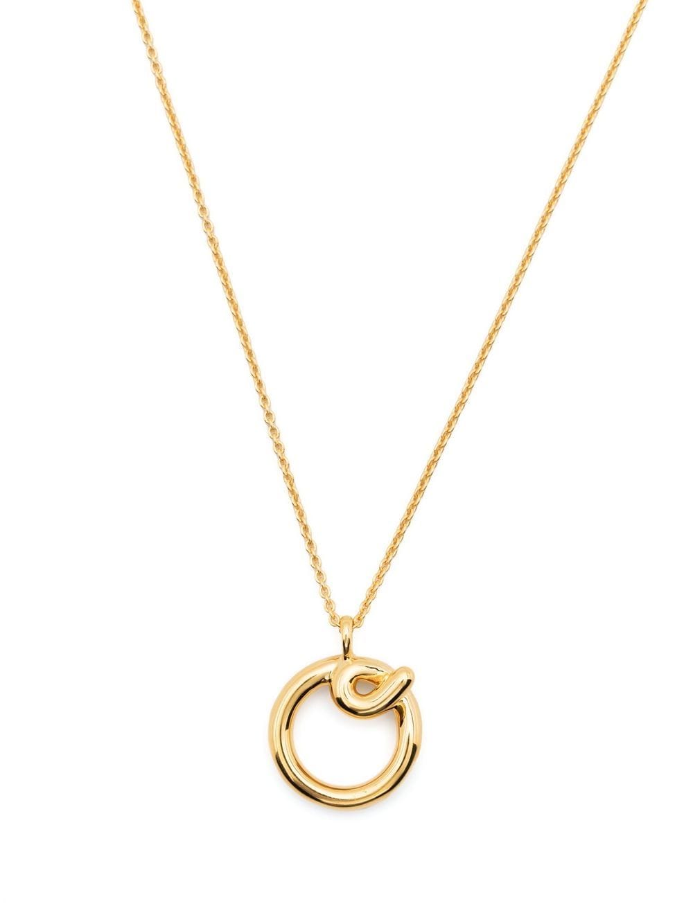 Missoma Curly Molten initial pendant necklace - Gold von Missoma