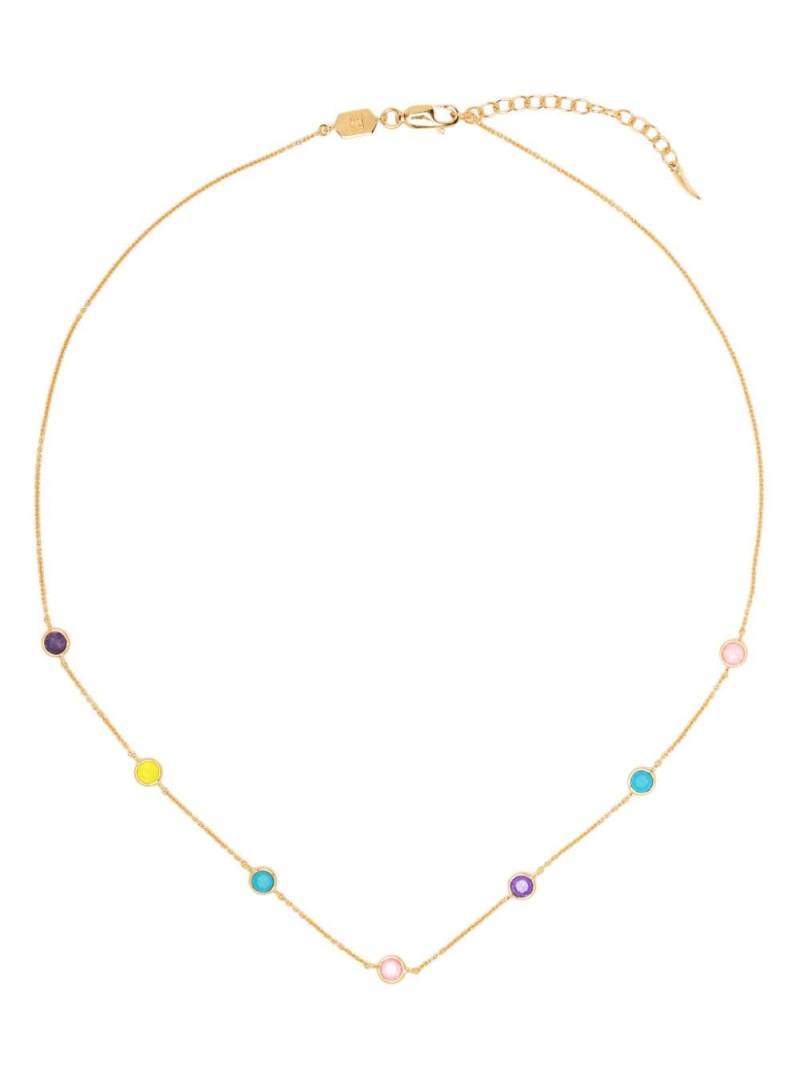 Missoma Hot Rox multi-stone chain choker necklace - Gold von Missoma