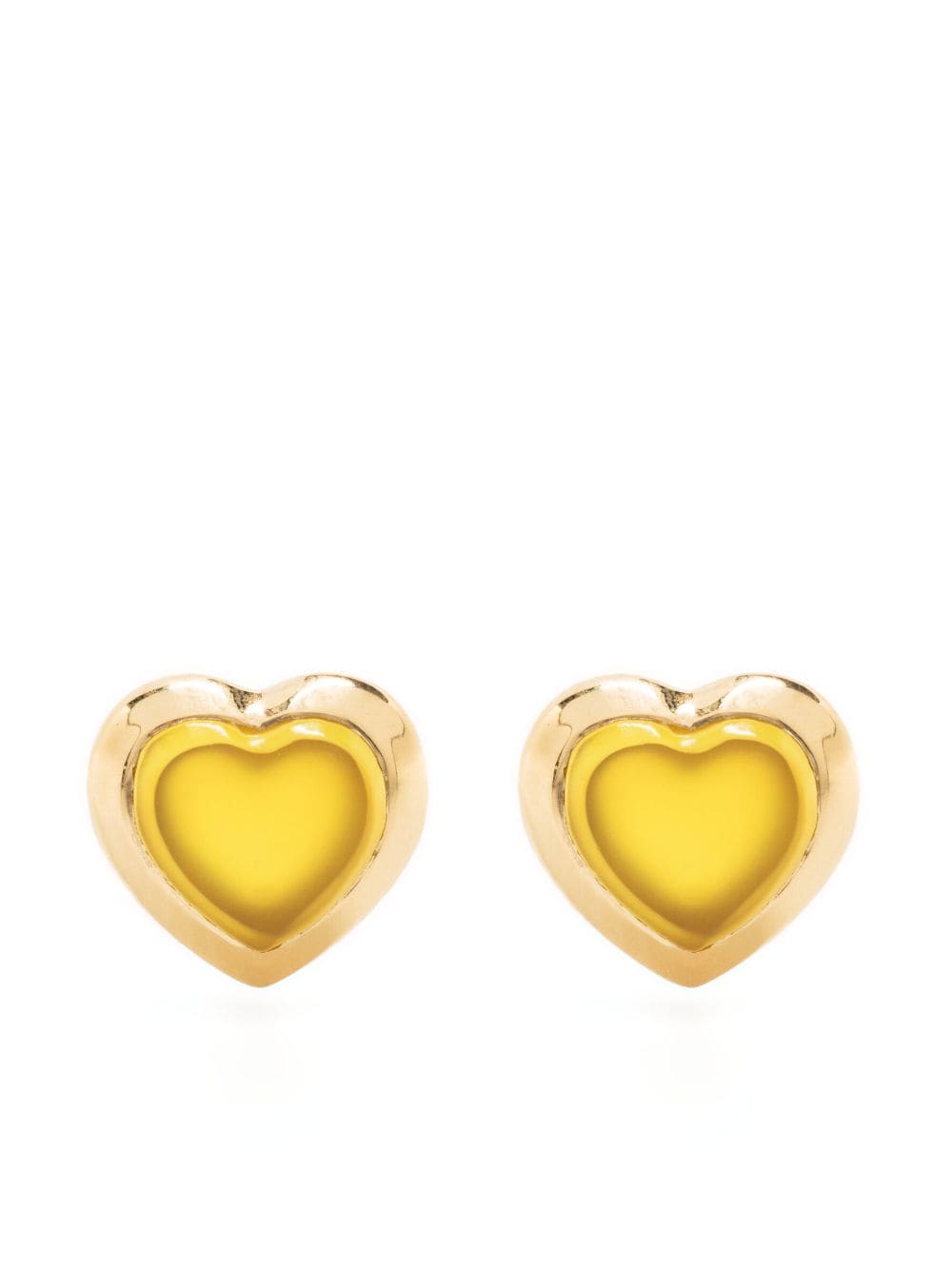 Missoma Jelly heart-cut gemstone earrings - Gold von Missoma