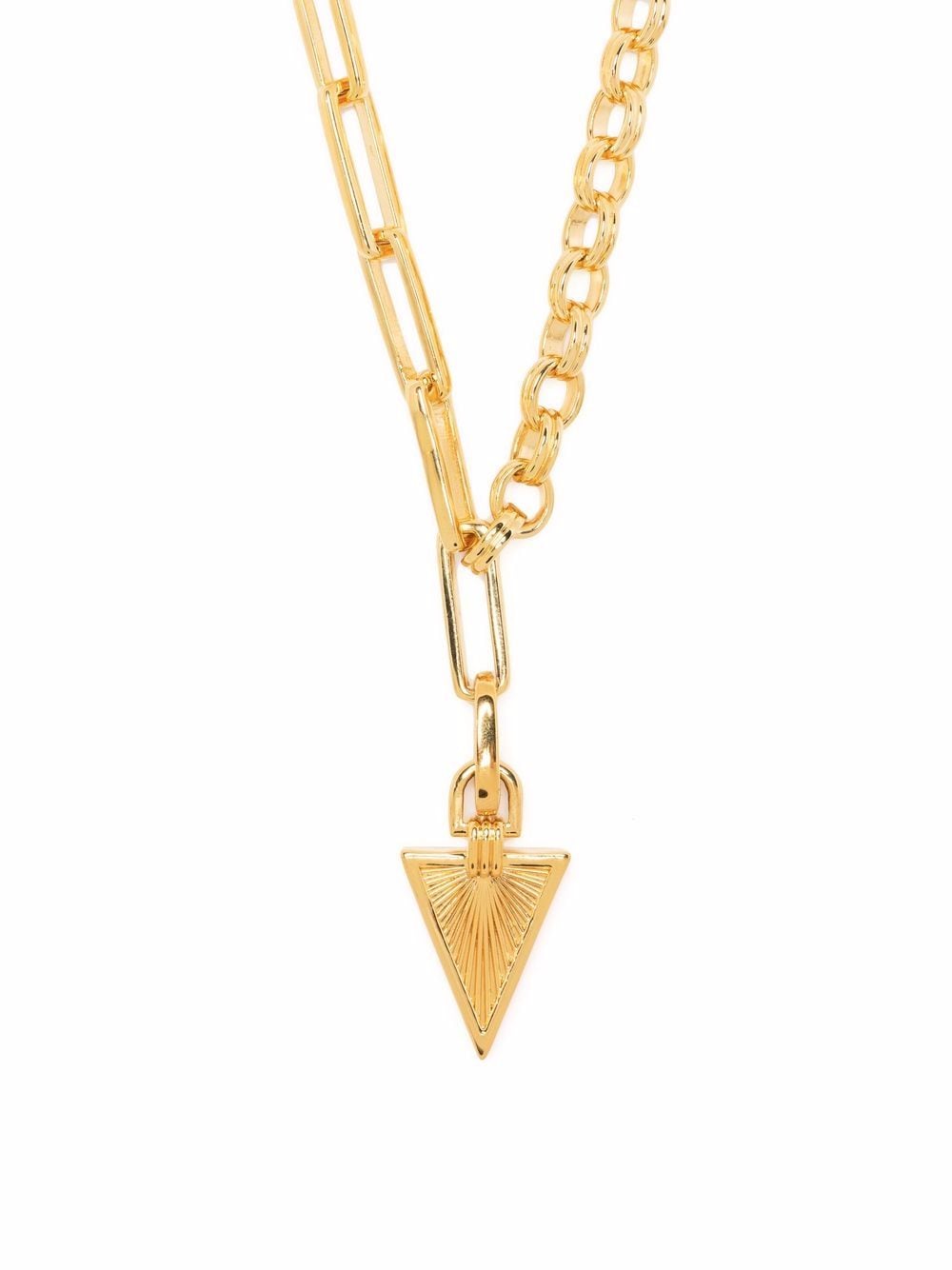 Missoma Ridge triangle chain necklace - Gold von Missoma
