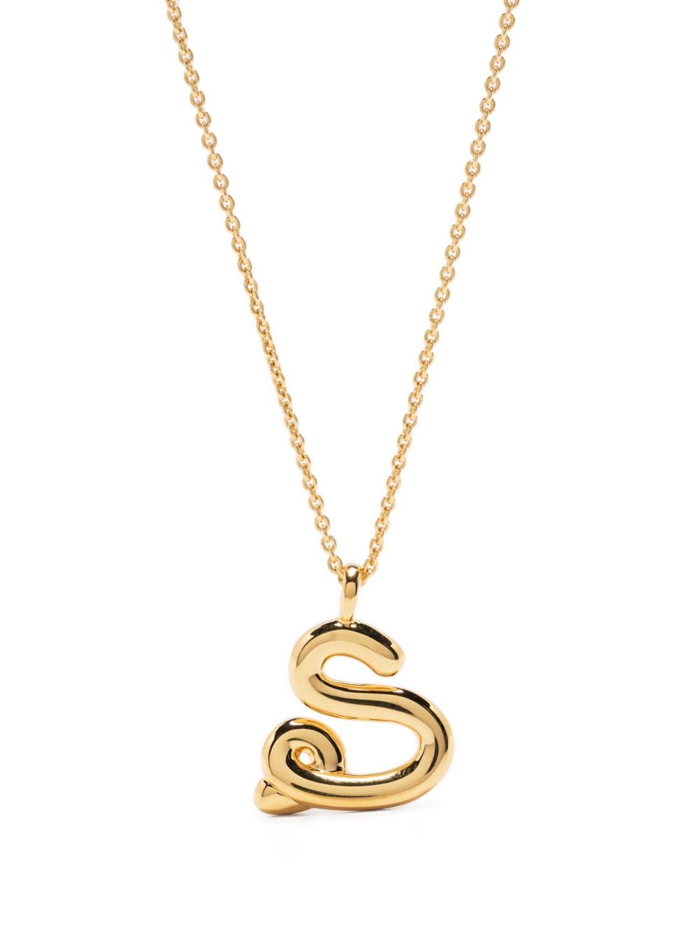 Missoma S-letter pendant chain-link necklace - Gold von Missoma