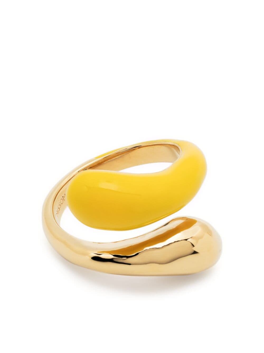 Missoma Squiggle enamel-detail ring - Gold von Missoma