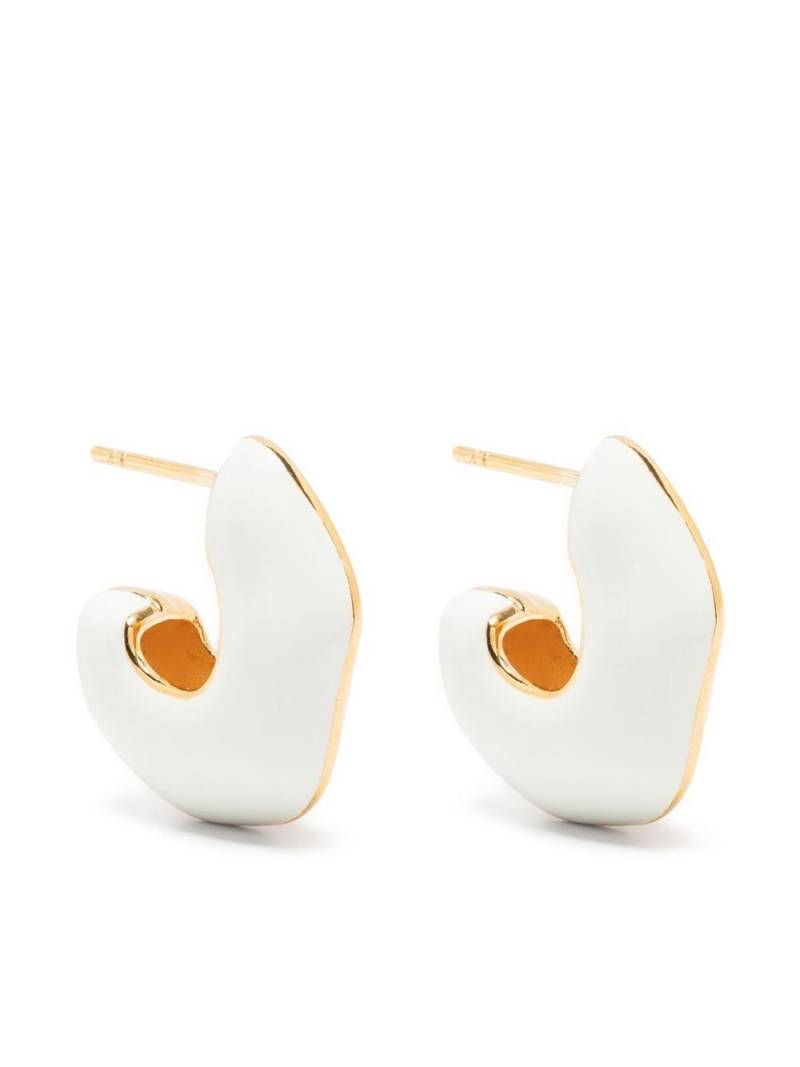 Missoma Squiggle two-tone earrings - Gold von Missoma