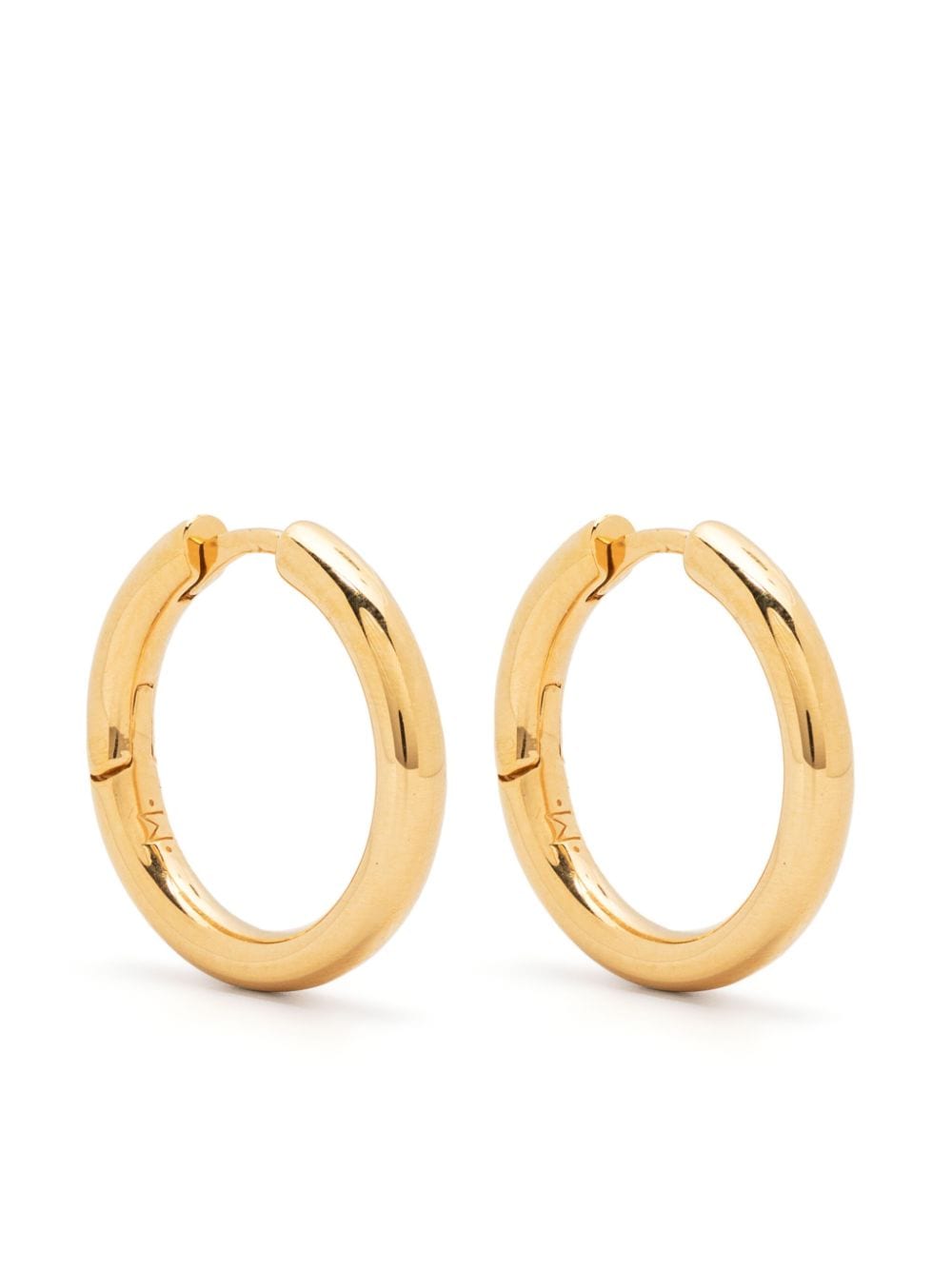 Missoma Tunnel medium hoop earrings - Gold von Missoma