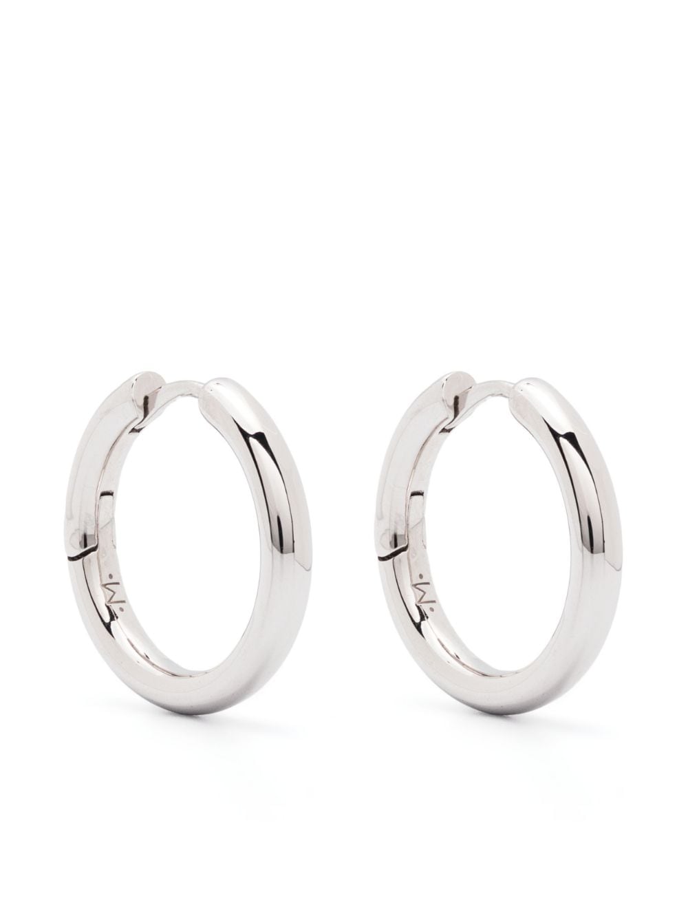 Missoma Tunnel medium hoop earrings - Silver von Missoma