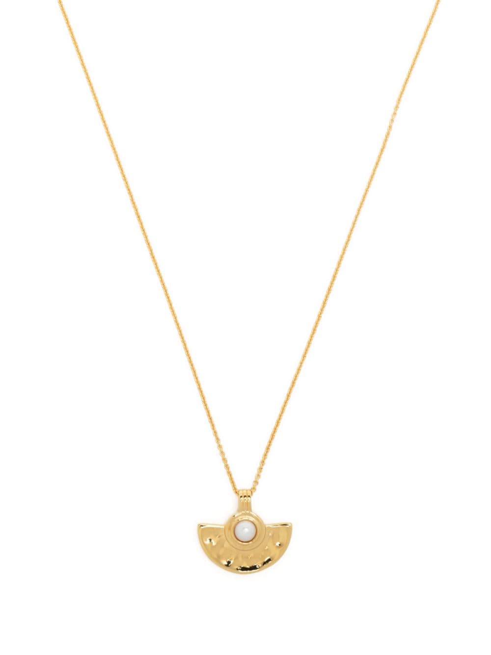 Missoma Zenyu gemstone pendant necklace - Gold von Missoma