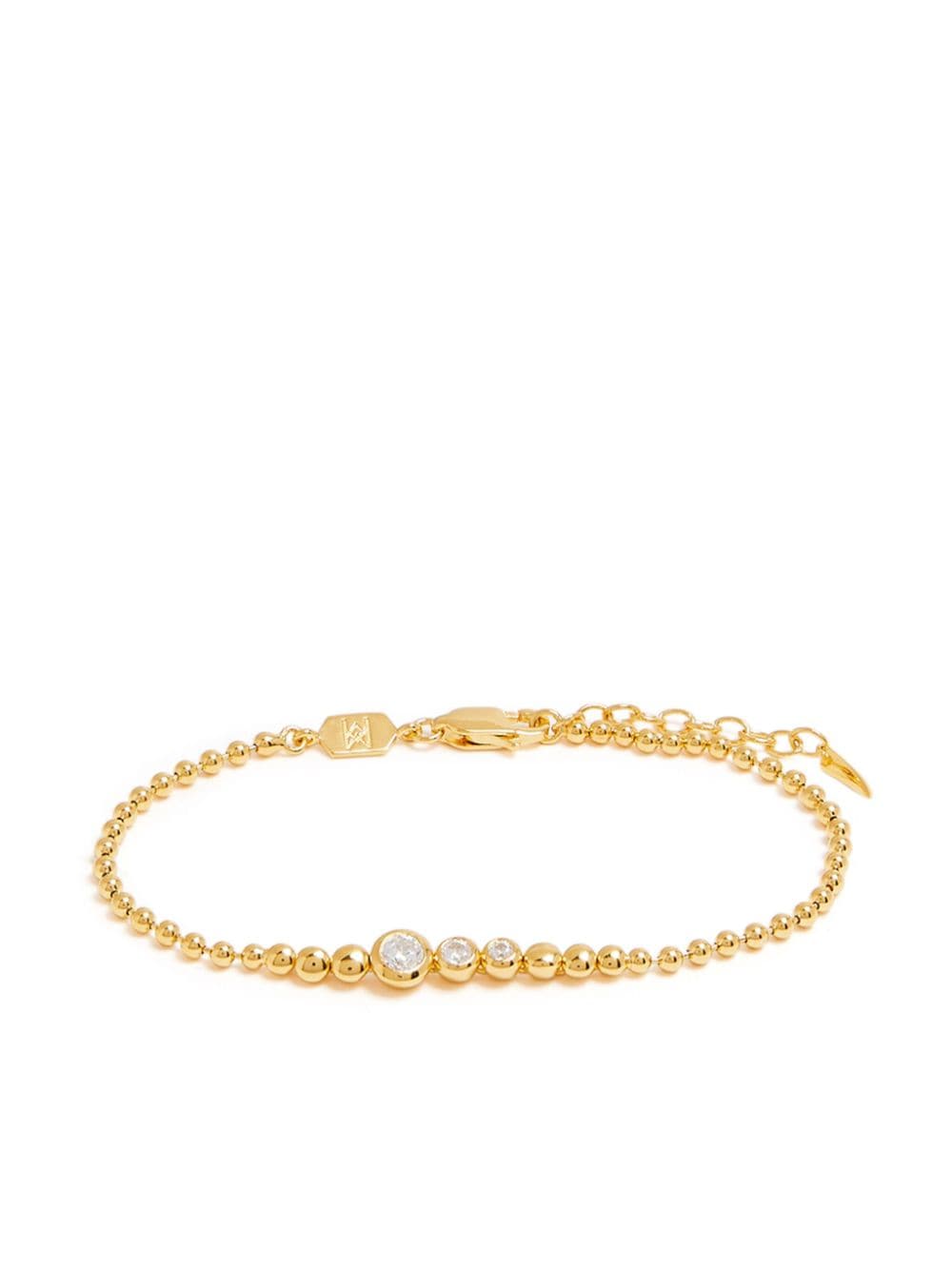 Missoma bead-chain crystal-embellished bracelet - Gold von Missoma