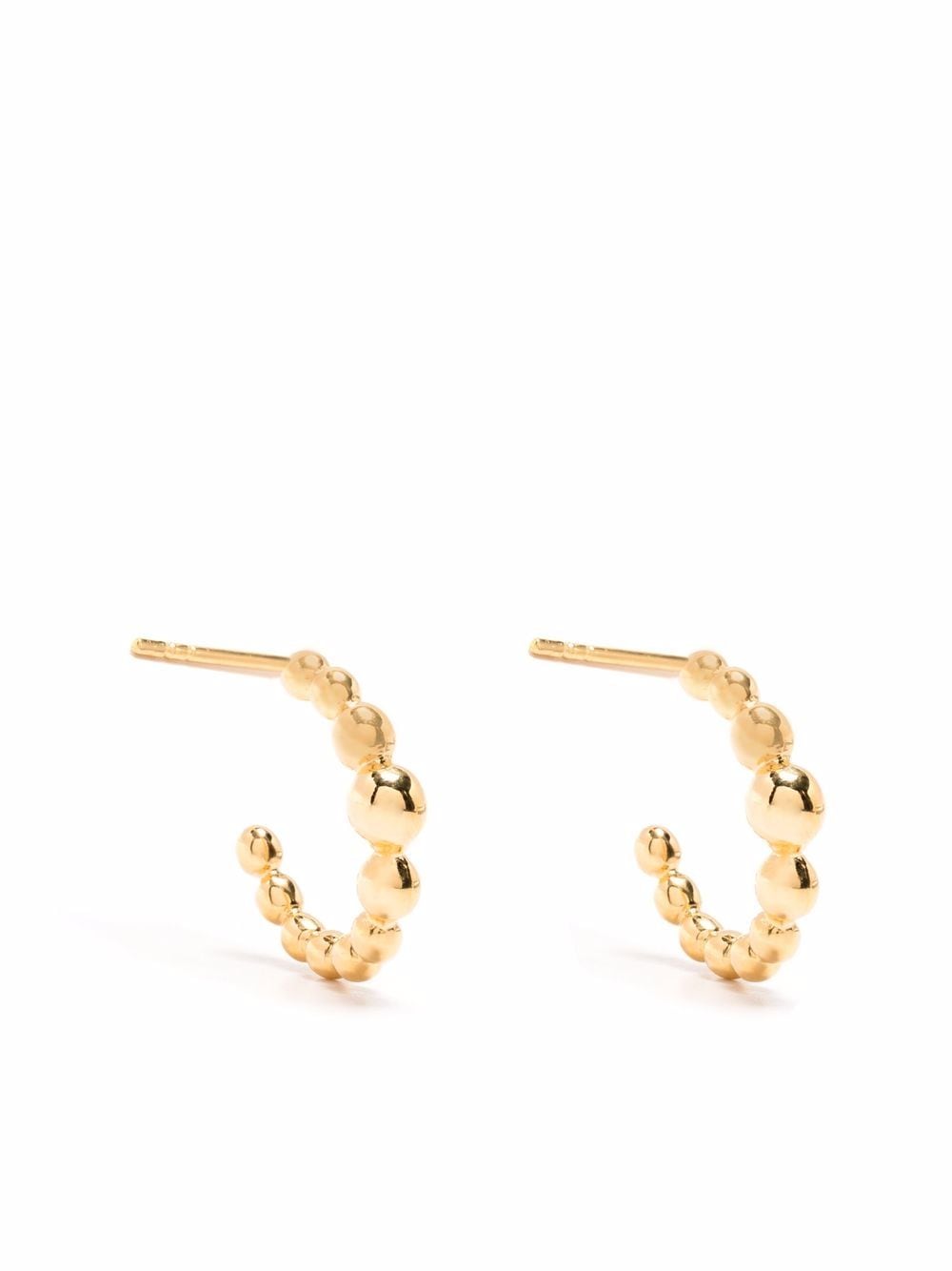 Missoma beaded mini hoop earrings - Gold von Missoma