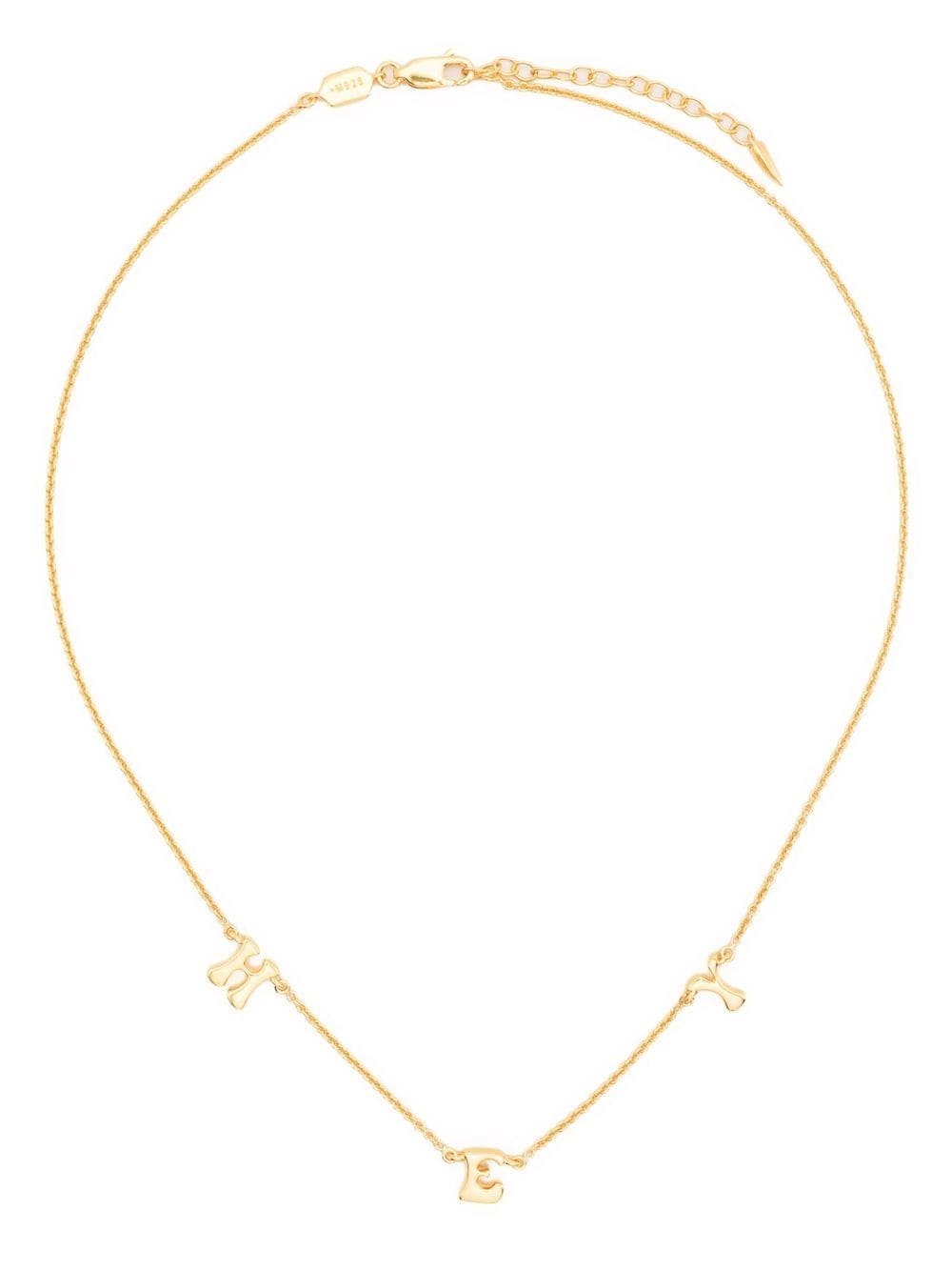 Missoma letter charm choker - Gold von Missoma