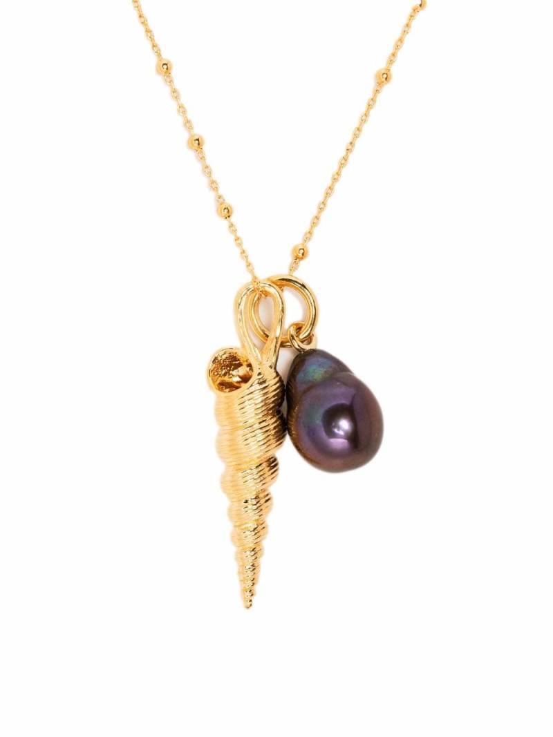 Missoma gold-plated Shell pearl necklace von Missoma