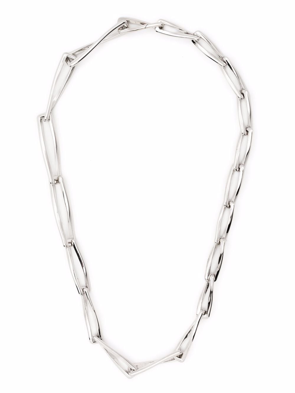 Missoma graduated chunky twisted link necklace - Silver von Missoma