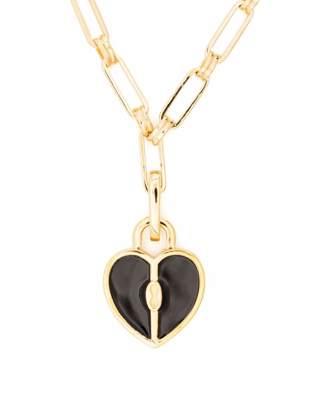 Missoma heart-charm locket chain necklace - Gold von Missoma