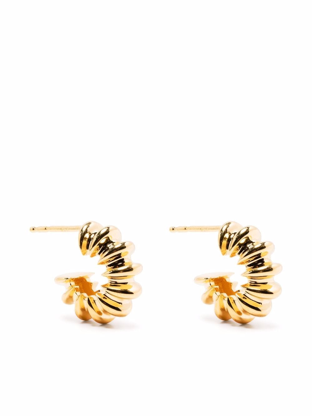 Missoma small rigged claw hoop earrings - Gold von Missoma