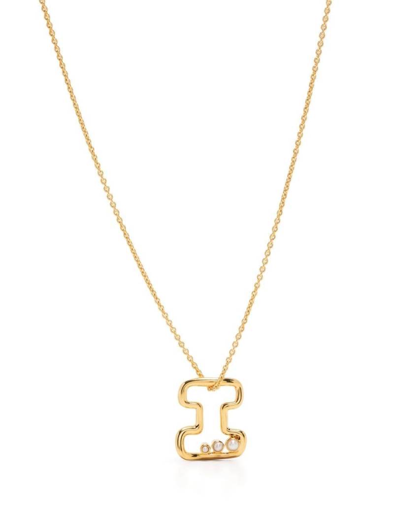 Missoma pearl-embellished initial pendant necklace - Gold von Missoma