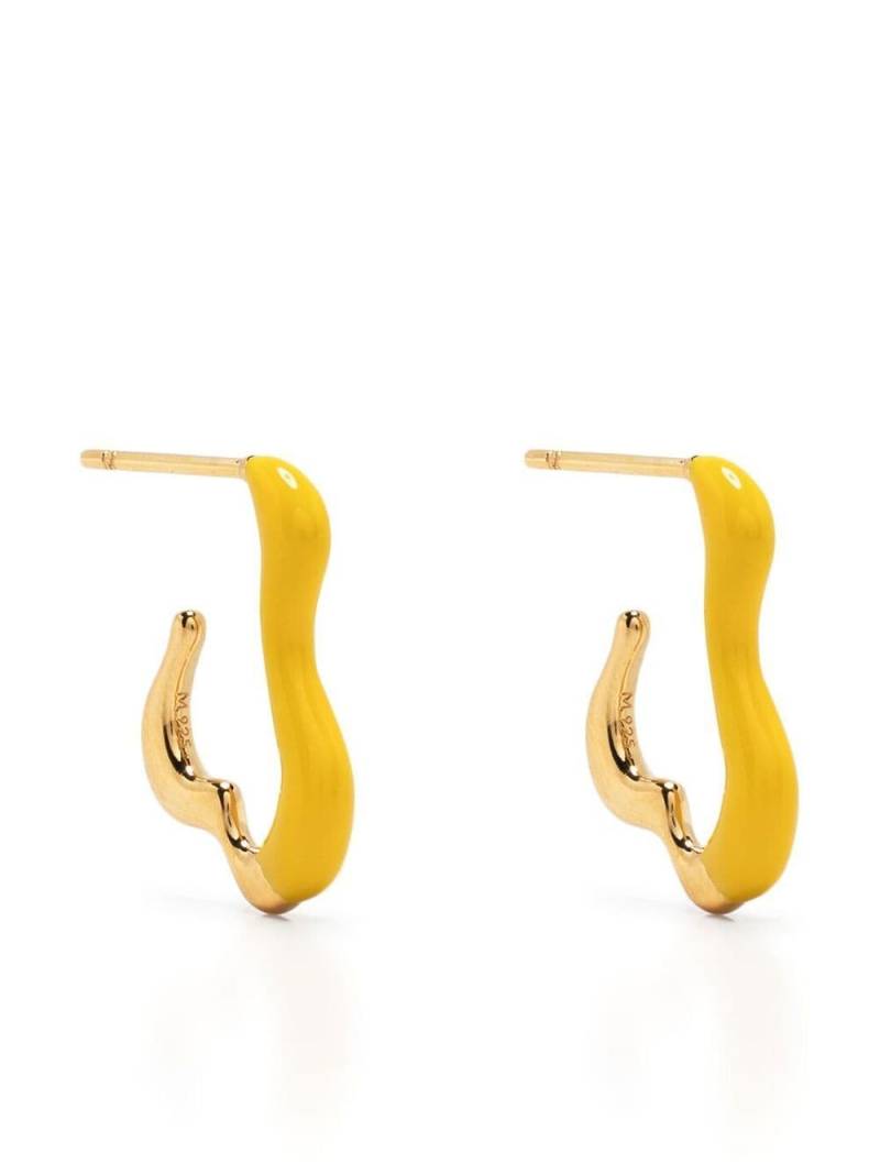 Missoma small Squiggle two-tone earrings - Gold von Missoma