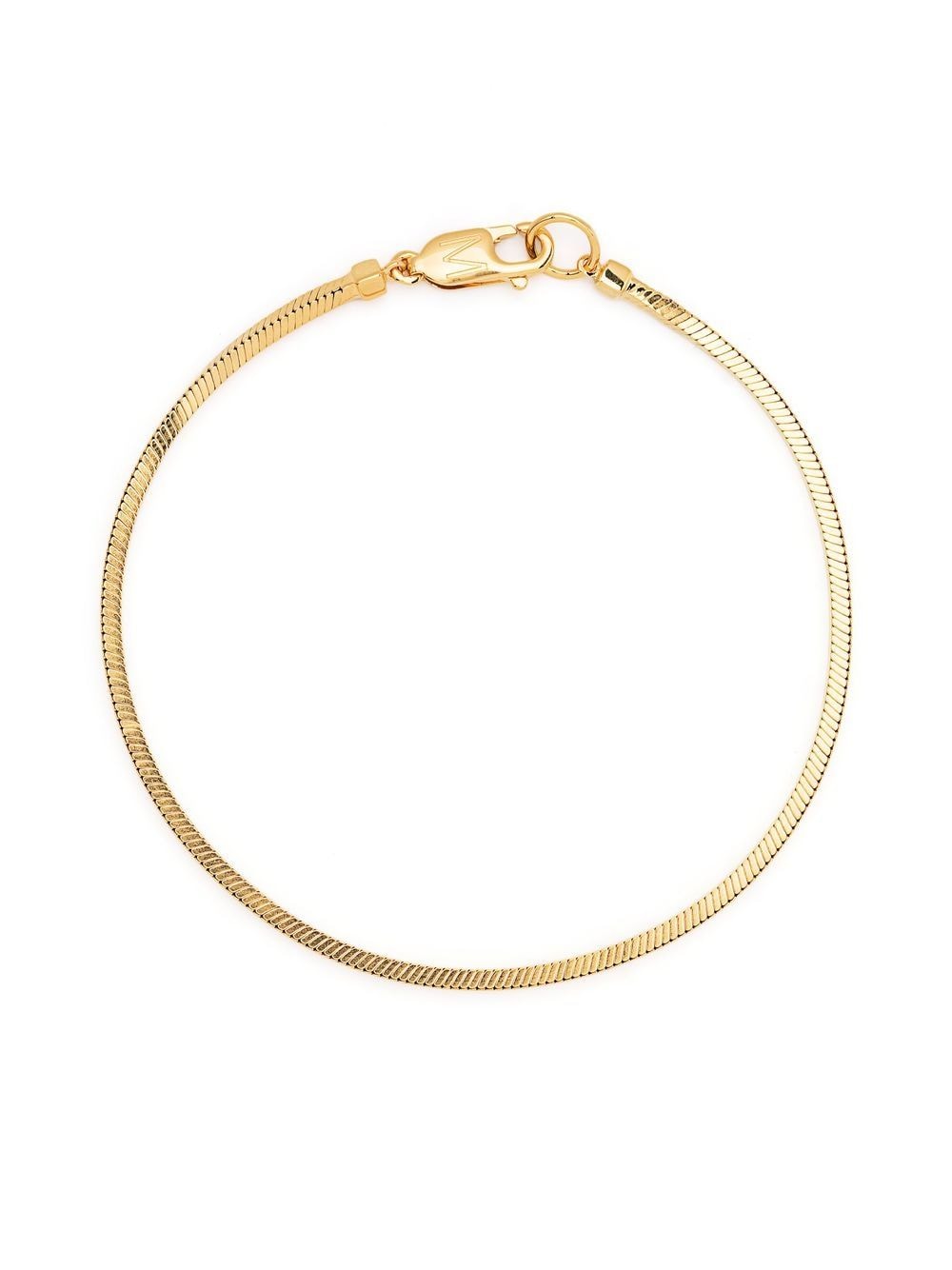 Missoma square snake chain bracelet - Gold von Missoma