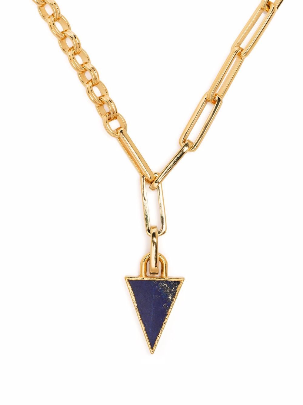 Missoma triangle-gemstone chain-link necklace - Gold von Missoma