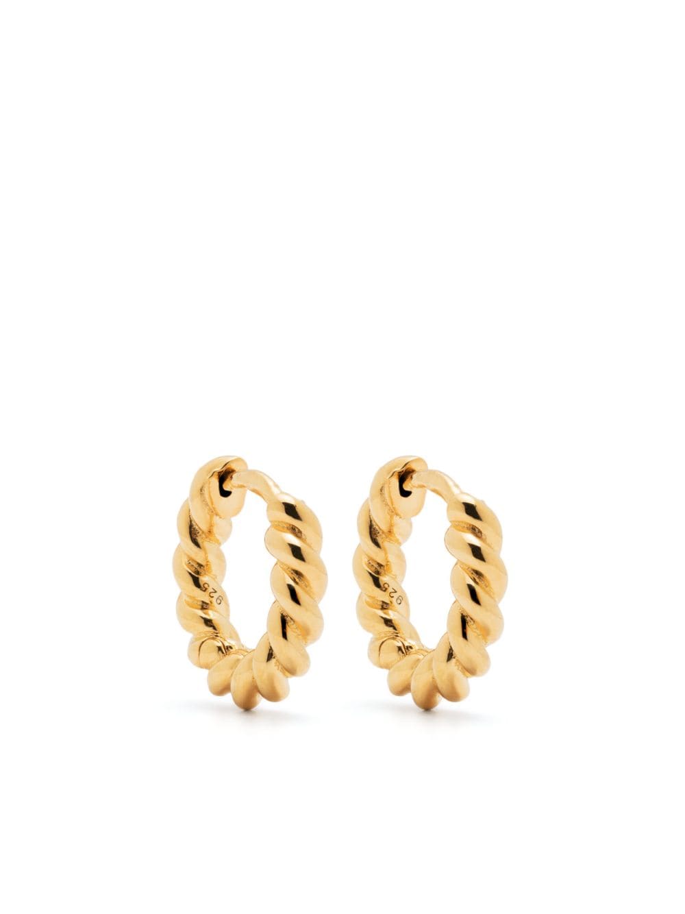 Missoma twisted hoop earrings - Gold von Missoma