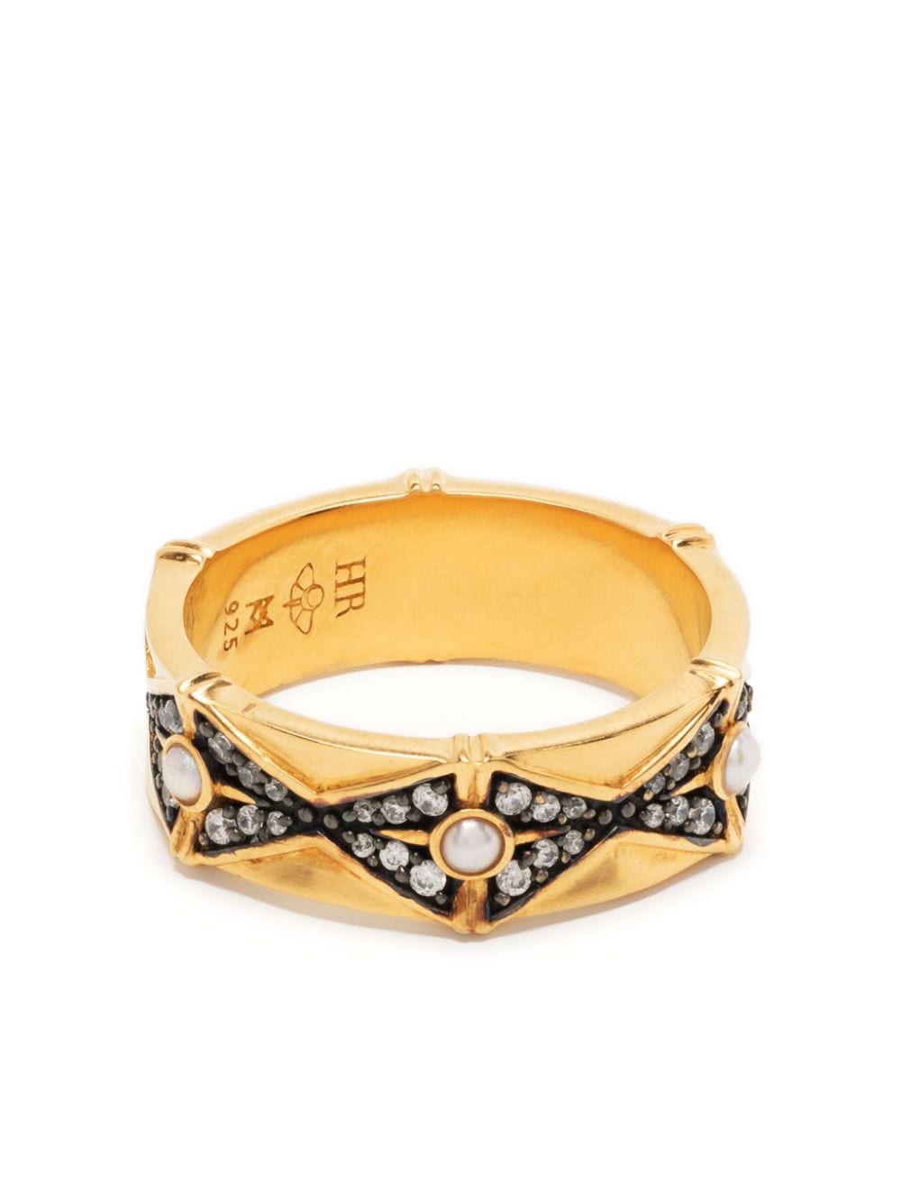 Missoma x Harris Reed crystal-embellished ring - Gold von Missoma