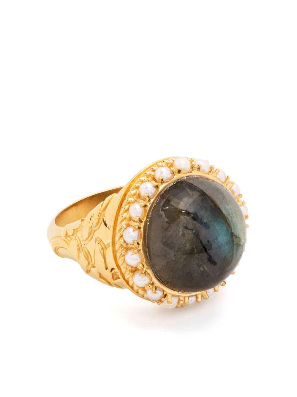 Missoma x Harris Reed labradorite cocktail ring - Gold von Missoma