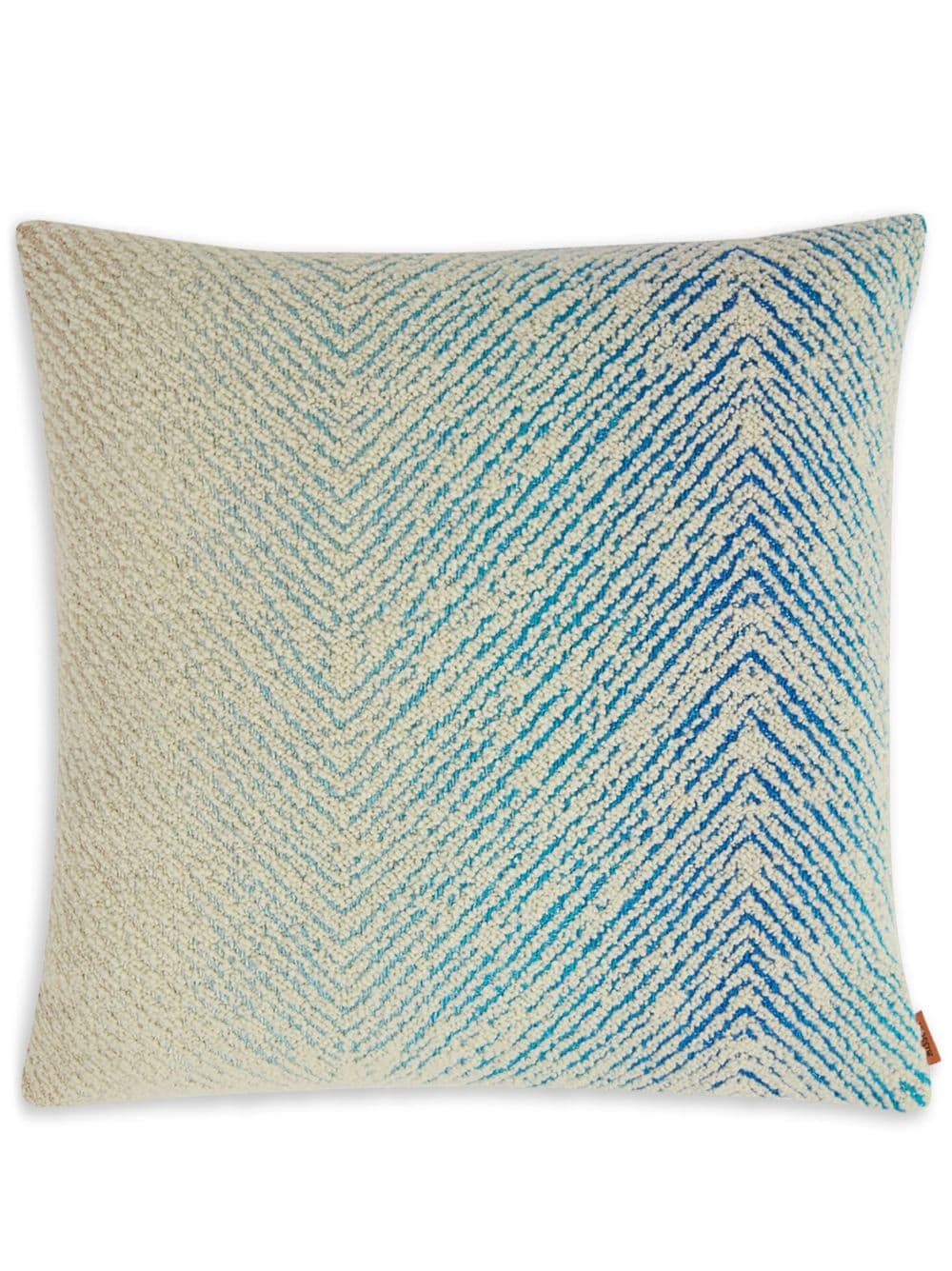 Missoni Home Brouges zigzag-woven cushion - Blue von Missoni Home