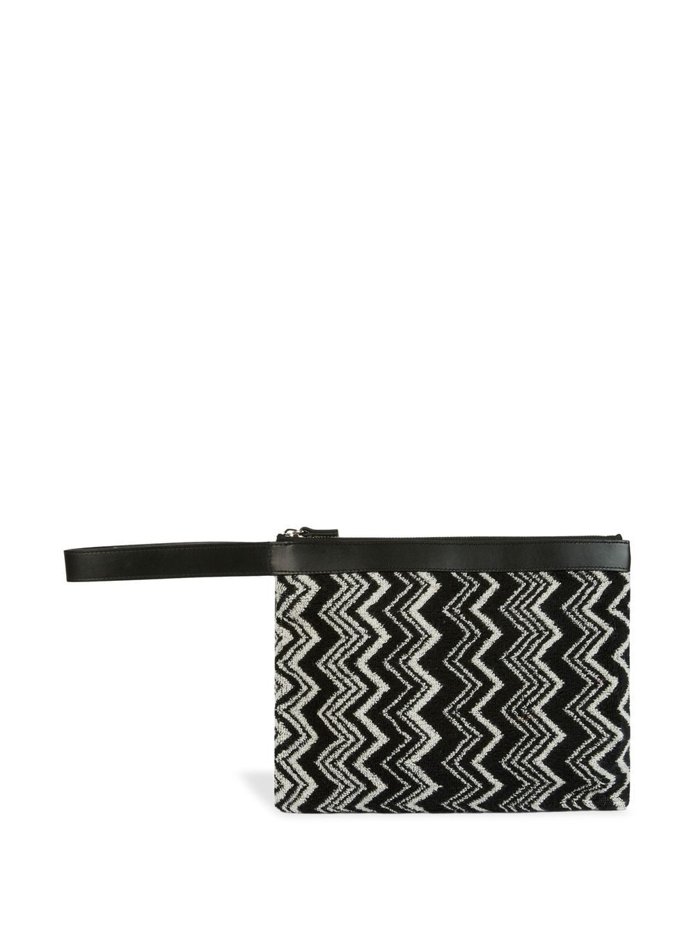 Missoni Home Keith zigzag-pattern pouch - Black von Missoni Home