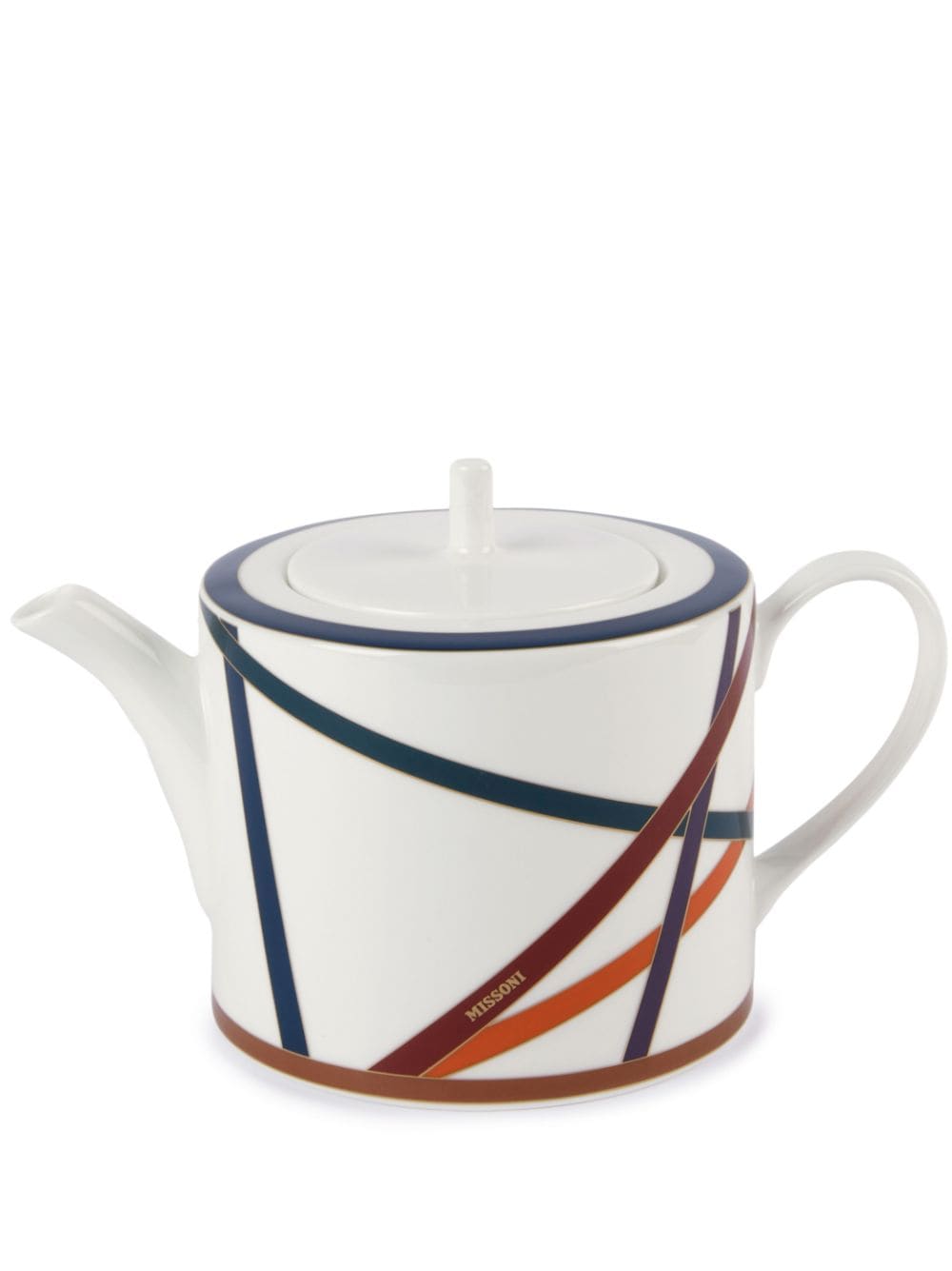 Missoni Home Nastri logo-print tea pot (11.5cm) - White von Missoni Home