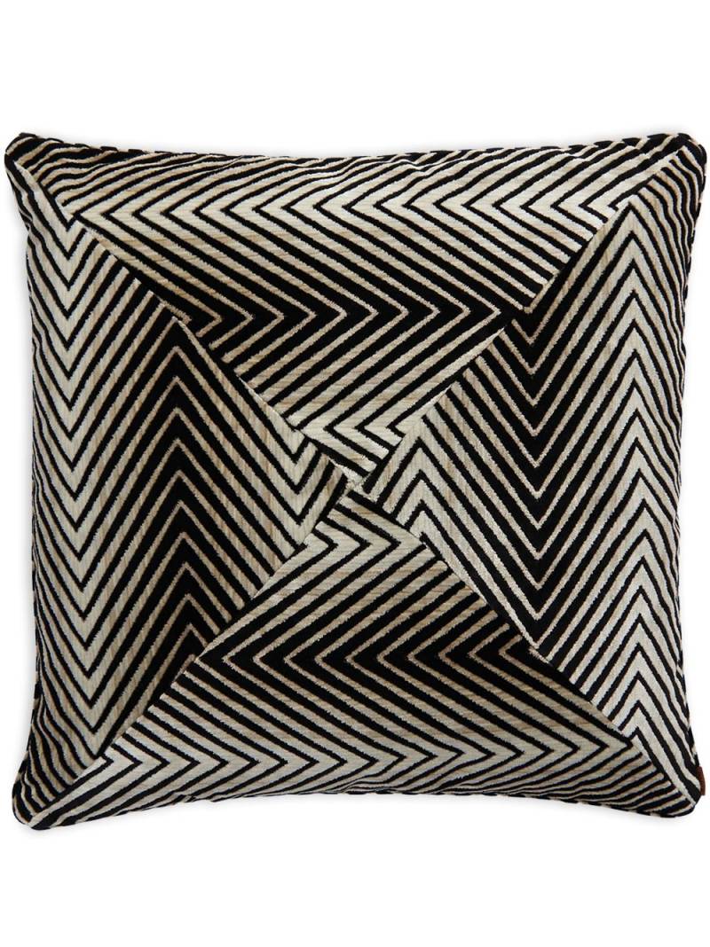 Missoni Home Ziggy logo-tag cushion - Black von Missoni Home