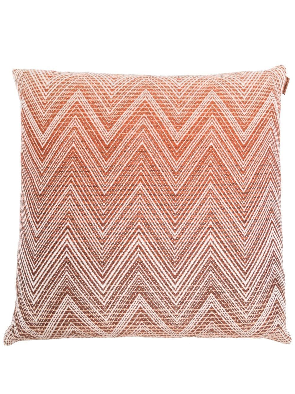 Missoni Home zig-zag pattern print cushion - Brown von Missoni Home