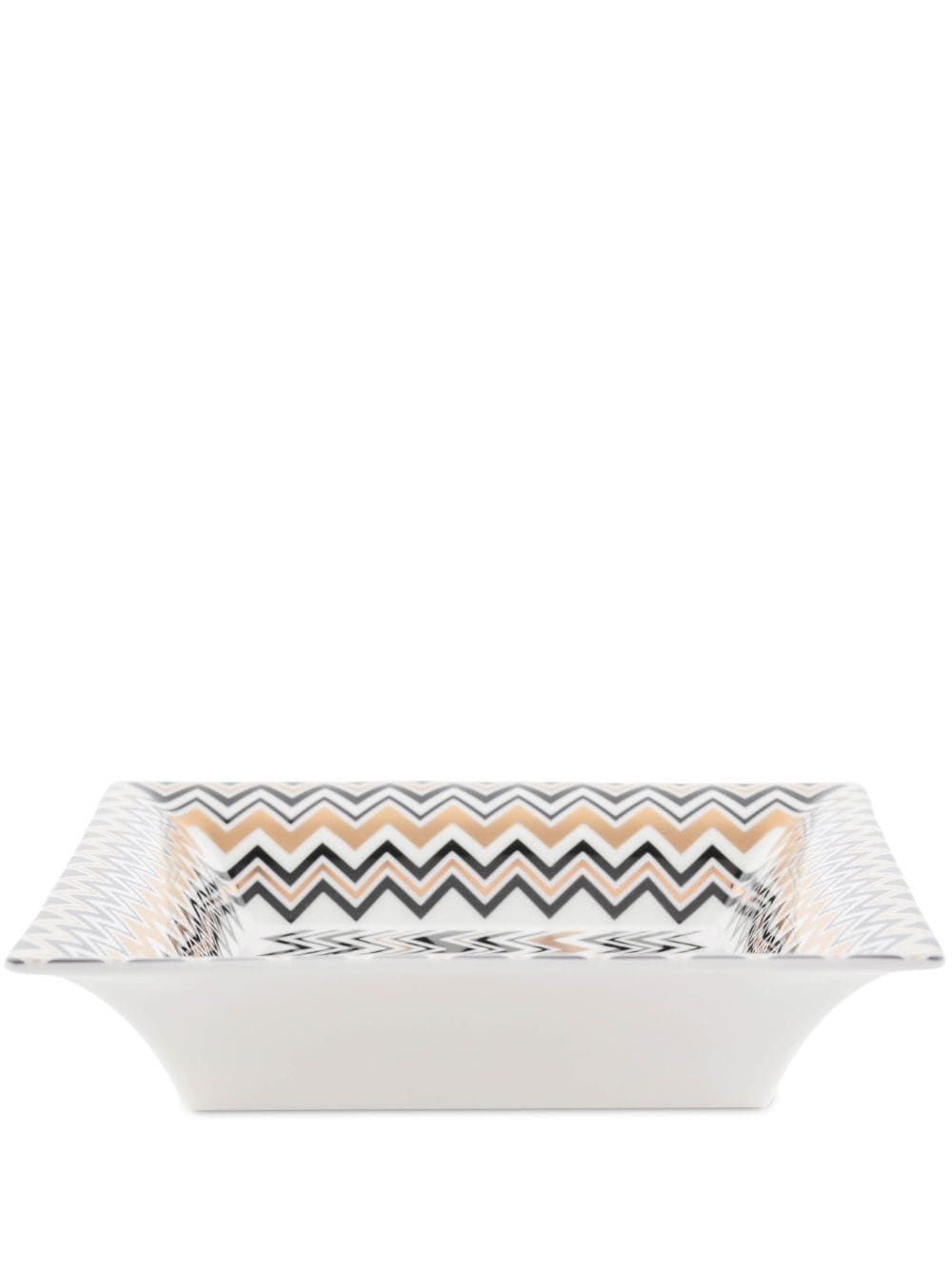 Missoni Home zigzag-print porcelain trinket tray - Gold von Missoni Home