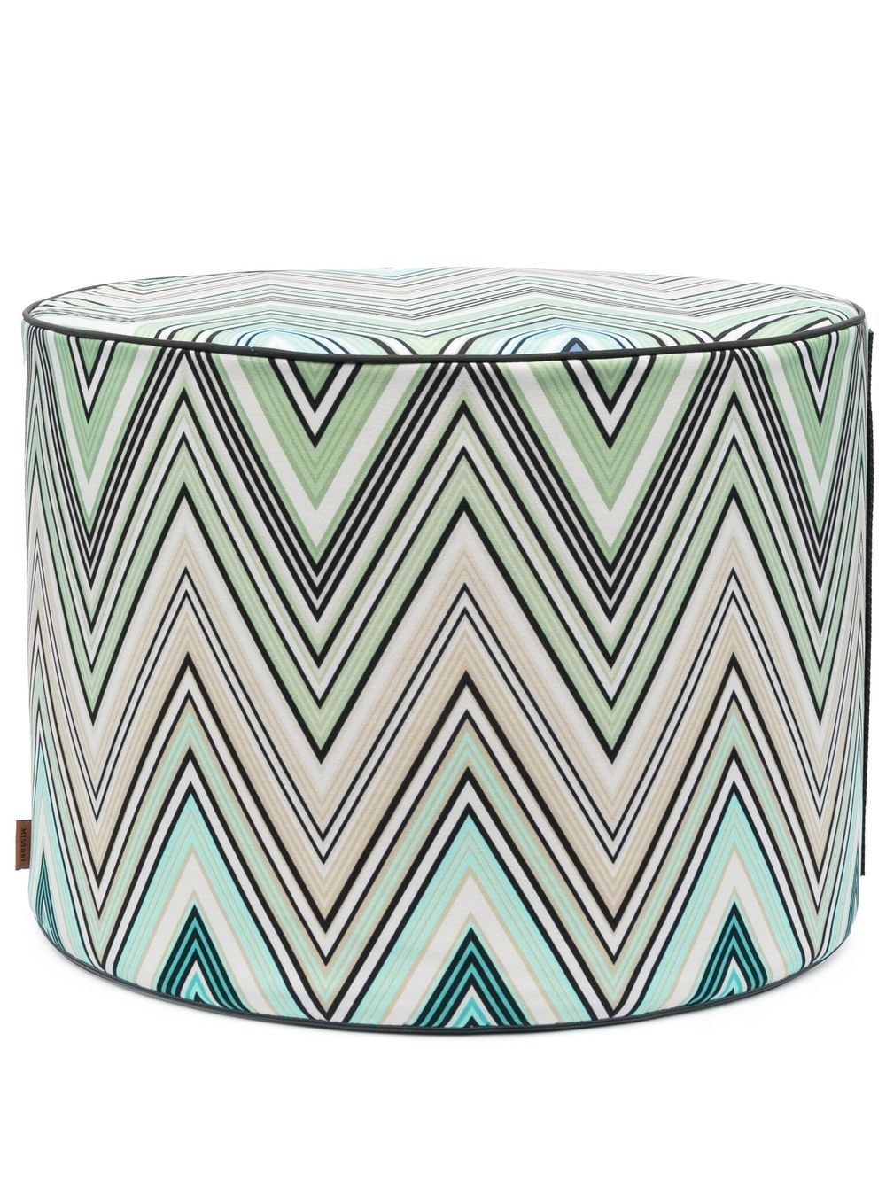 Missoni Home zigzag-print pouf - Green von Missoni Home