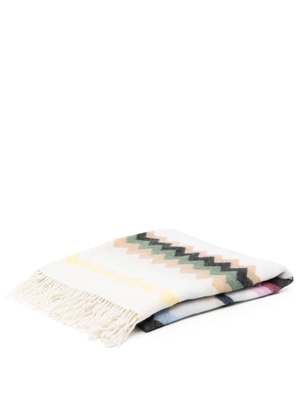 Missoni Home zigzag wool-blend throw - Neutrals von Missoni Home