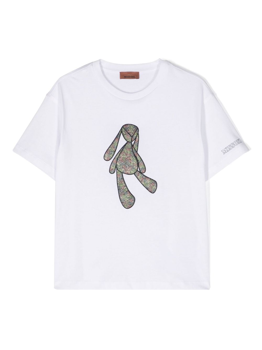 Missoni Kids Bunny-patch cotton T-shirt - White von Missoni Kids