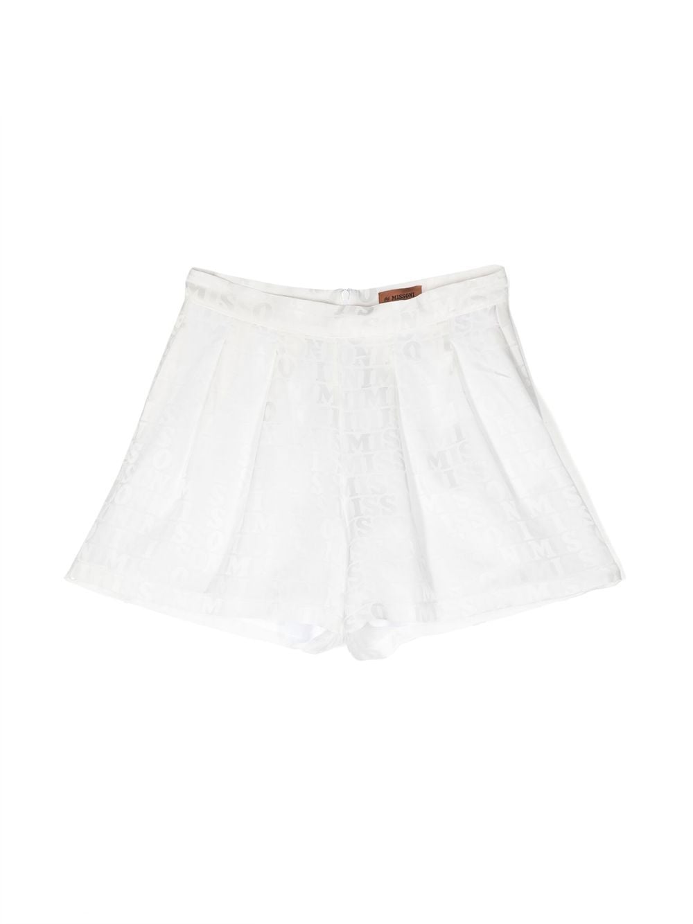 Missoni Kids all-over logo print shorts - White von Missoni Kids