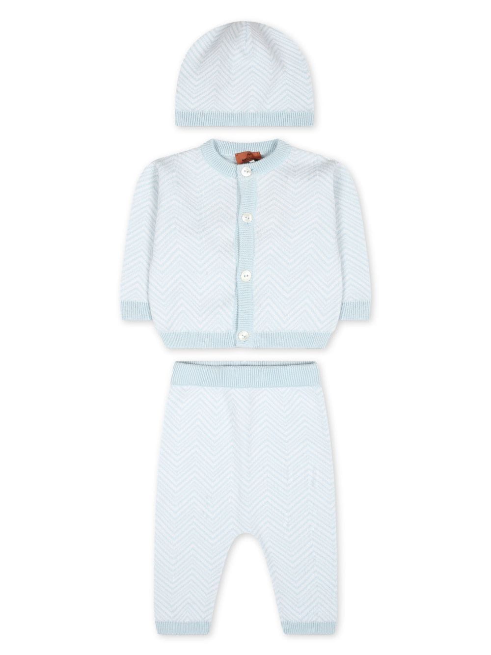 Missoni Kids chevron-stripe set - Blue von Missoni Kids